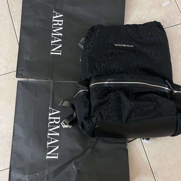 Emporio Armani Black Backpack - Main Image